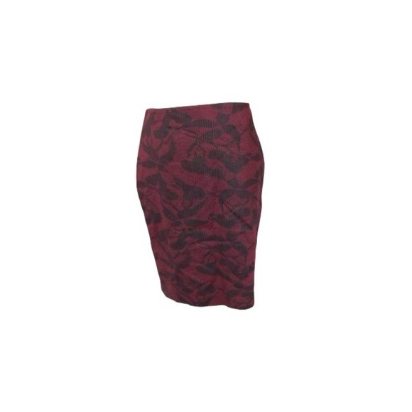 Ann Taylor Size 6 Burgundy Black STRETCH Lined Career Skirt NWT - Picture 1 of 2